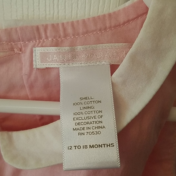 Janie and Jack pink dress 12 to 18 months excellen - Picture 3 of 3